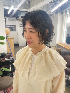 シー 自由が丘(sii.) 大人カジュアルなウェーブボブ/くせ毛風ショートボブ