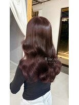 髪屋 紬 ワインレッド