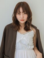 スリール バイ ミリー 江坂(Sourire by milly)&nbsp;【sourire江坂】ウェーブヘア×チョコレートブラウン