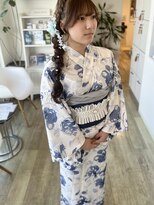 ムースユイット(mousse8) 夏を彩る☆浴衣編みおろしヘア