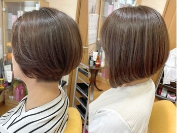 ククオブヘアー(KUKU of Hair)の写真/【あま市/駐車場有】ショートボブのオーダー多数◎大人女性に嬉しい”お手入れしやすい&キレイ”が叶う◇