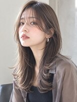 オラボ(olabo)&nbsp;透明感グレージュ×シースルーレイヤーロング