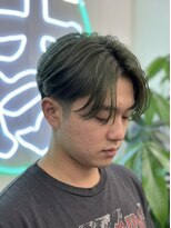 吉&nbsp;センターパートエメラルドグリーン