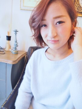 ヘアーデザイン シュシュ(hair design Chou Chou by Yone) ☆chouchou☆透け感ピンクベージュ×ショート