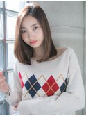 縮毛矯正でナチュラルフェミニンスタイル☆relian青山☆