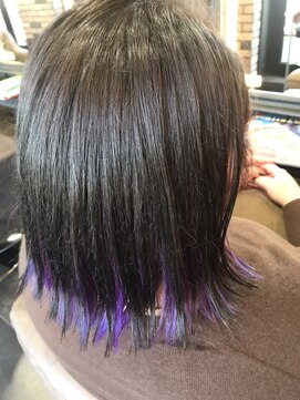 ルシエ 立川(LUCIE) アコナイト・バイオレットインナーカラー