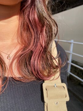 ファンド 千葉(fand) インナーカラーイヤリングカラー/大人ミディアム韓国くびれヘア