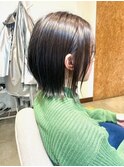 肩上切りっぱなしボブ♪