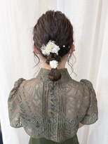 スイート ヘアデザイン(Suite HAIR DESIGN)&nbsp;ヘアアレンジ ボブ ポニー風 編みおろし風