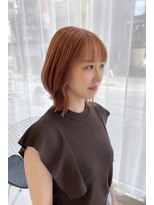 ハイブ 金沢(Hive)&nbsp;ブリーチ無しナチュラルオレンジカラー