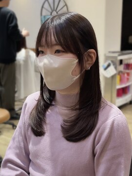 キートスバイガーランド (Kiitos by Garland) まとまるミディアムストレートレイヤーワンカールヘア