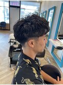 ニュアンスパーマ+束感カット
