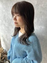 ダリー 菊水店(Dali)&nbsp;グレージュブラウン・アッシュ・ミディアム・顔周りカット