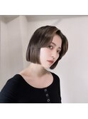 フェイスレイヤーとタッセルボブのバランスカット