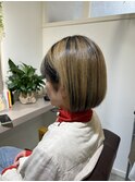 ブリーチのアクセントが可愛い☆ミニボブスタイル