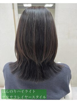 ヘアーアンドメイク アズール 志木店(Hair&Make Azur) ほんのりハイライトサラサラレイヤースタイル