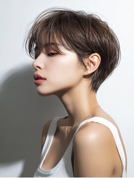 アルトリスト(Altruist Aging×HAIR&SPA) ☆イメチェンピンクベージュアンブレラカラー前髪クールショート