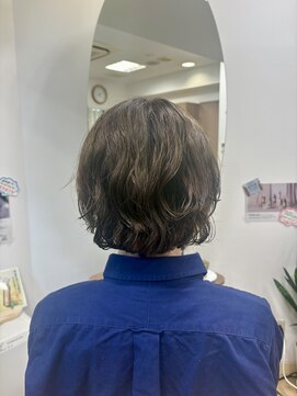 カットサロン ウシジマ(CUT SALON USHIJIMA) 【MEN’S HAIRレイヤーウルフツーブロック×オリーブベージュ】