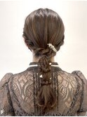 編みおろし/ヘアセット/結婚式お呼ばれ