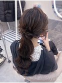 ローポニーテール/心斎橋ヘアセット