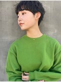 透明感♪髪質改善カラー小顔艶感ボブオリーブベージュ