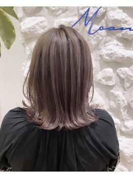 ヘアサロン エフ 渋谷(F) #ミルクティーベージュ #ピンググレー #アッシュベージュ