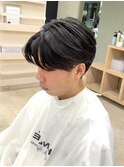 曲がる縮毛矯正/センターパート/ニュアンスパーマ/メンズ/平塚駅