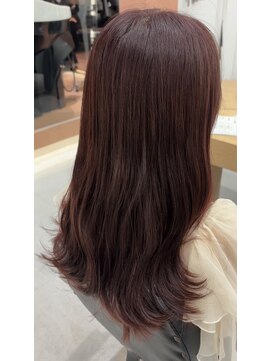 ミラ(mira) ブリーチなしチェリーブラウンカラー