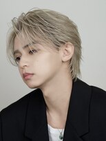 オーシャントーキョーオーバー 渋谷(OCEAN TOKYO OVER) マッシュセンターパートツーブロックフェザーパーマニュアンス