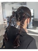 タイトな編み下ろしツイン♪