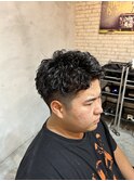 ショートピンパーマ