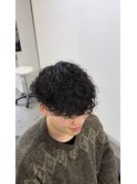 波巻きパーマ