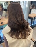 ブリーチなしダブルカラー艶感たっぷりグレージュカラー