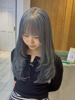 テトラ バイ ネオリーブ 横浜西口店(tetra by neolive)&nbsp;ペールブルー　ハイトーン　シャギーカット　ケアブリーチ横浜★