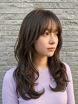 ルシード スタイル リコット(Lucido Style Ricotto)&nbsp;大人可愛いロングレイヤーカット小顔透明感カラー30代モテ髪前髪