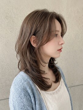 カバーヘア アカデミー 北浦和西口店(COVER HAIR ACADEMY) 韓国ウルフレイヤー/ハッシュカットダークブラウン透明感p北浦和