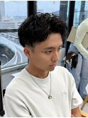 ダウンバング/ニュアンスパーマ/波巻き/フェザーパーマ/刈り上げ