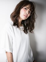 カバーヘアアンドスパ ブリス 浦和(COVER HAIR&SPA bliss)&nbsp;*bliss浦和*ダブルバング＆無造作カールの小顔くびれセミディw