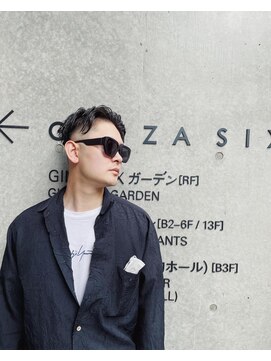 マージュ ギンザ(marju GINZA) スキンフェードにクシャッとニュアンスパーマ