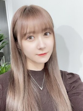 ピープスアンドスー 表参道 渋谷(Peeps&Suu.) 韓国前髪/イルチャベンバング/ミルクティーハイベージュ