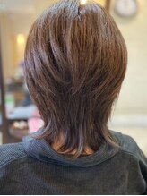 ウルフレイヤー/くびれヘアが得意な美容師在籍◇白髪染めでもみずみずしいオイルグロスのような艶を表現☆