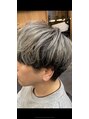 メンズ ソース 茶屋町(MEN'S SOURCE)&nbsp;ホワイトシルバーと黒のツートーンカラー〈茶屋町/メンズ