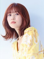 ガリカ 横浜(Gallica) 【mirei】暖色系韓国風くびれミディ/シースルーバング/