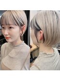 表参道ダブルカラーブリーチインナーカラー10代20代30代