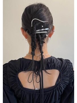 カンナ オーガニック ヘアデザイン(CANNA ORGANIC & HAIR DESIGN) 【CANNA/代官山】チュルッと編み込みアレンジ