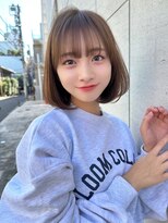 レイリー 原宿 表参道(Rayreee)&nbsp;大人可愛い内巻きワンカールボブ/ショコラベージュ