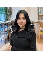 ガーデンヘアー(Garden hair)&nbsp;韓国ヘア/くびれヘア/ロングヘア/前髪なし/サイドバング/暗髪