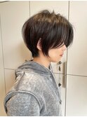 大人ショート/ハンサムショート/大人ハンサムショート/前髪なし