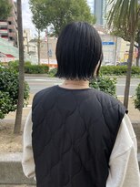 イナズマヘアー(INAZUMA HAIR)&nbsp;パツっと切りっぱなし外ハネボブ