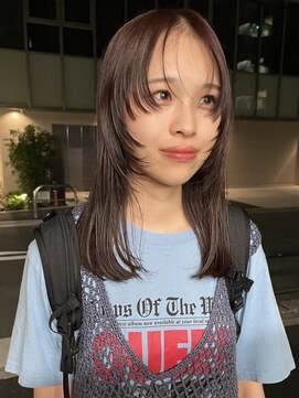 オルタナティブ(alternative) ワインレッド×レイヤーカット